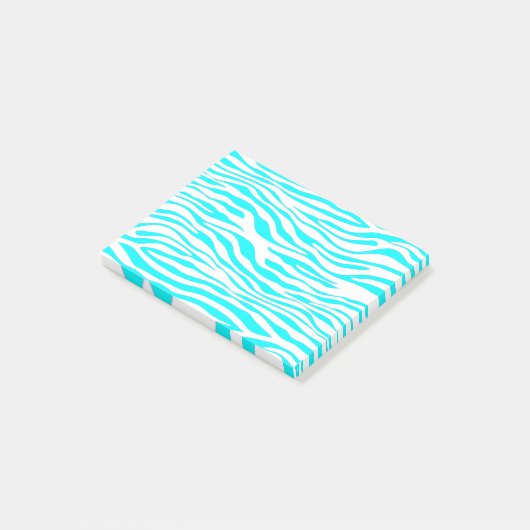 Post-it® Bleu et blanc zèbres (Incliné)