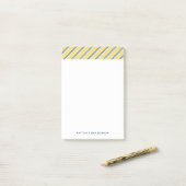 Post-it® Bleu et jaune classique (Sur un bureau)