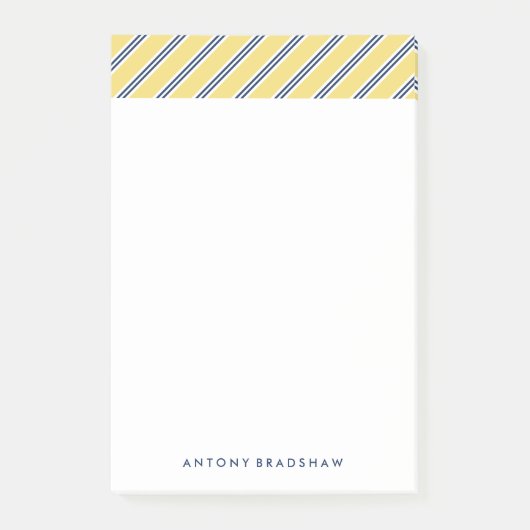 Post-it® Bleu et jaune classique (Devant)