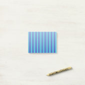 Post-it® Bleu et turquoise bandes bonbons (Sur un bureau)