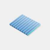 Post-it® Bleu et turquoise bandes bonbons (Incliné)