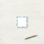 Post-it® Bleu Hydrangée fleurs (Sur un bureau)