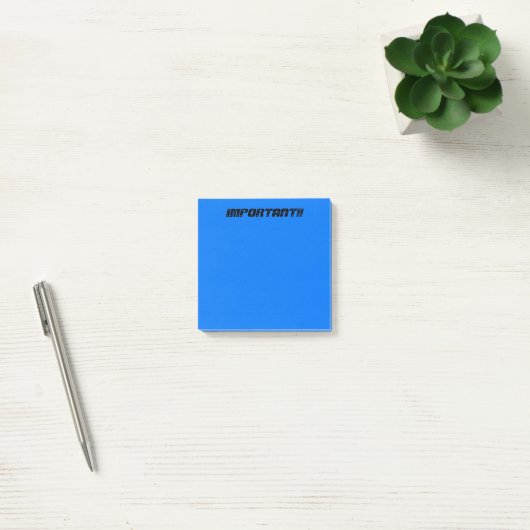 Post-it® Bleu important (Bureau)