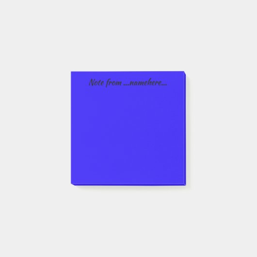 Post-it® Bleu intense/Indigo (Devant)