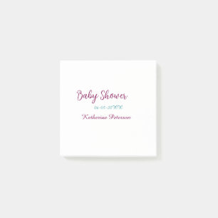 Post-it® Bleu jaune bébé fête nom date animal oreille migno
