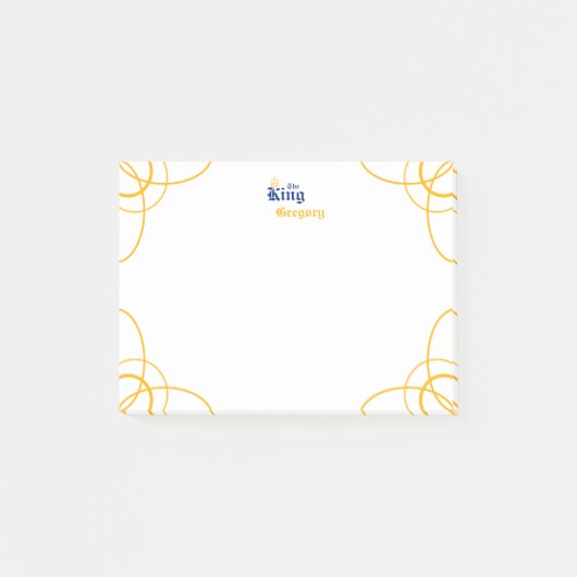 Post-it® Bleu Le Roi Notes (Devant)