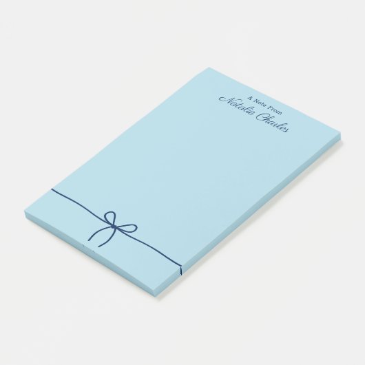 Post-it® Bleu marin professionnel minimal simple (Incliné)