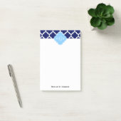 Post-it® Bleu Marine Blanc Marocain #5 Bleu Ciel Monogramme (Bureau)