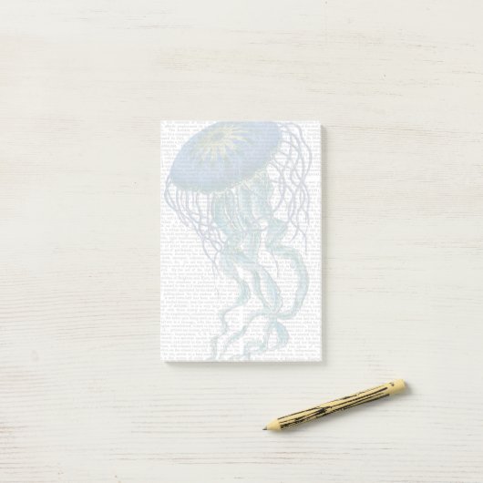 Post-it® Bleu méduse (Sur un bureau)