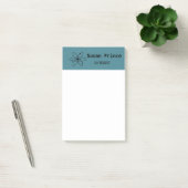 Post-it® bleu minimaliste (Bureau)