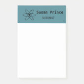 Post-it® bleu minimaliste (Devant)