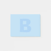 Post-it® Bleu Monogramme Notes (Devant)