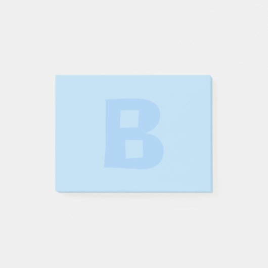 Post-it® Bleu Monogramme Notes (Devant)