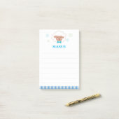 Post-it® Bleu Mouton Poster la note (Sur un bureau)