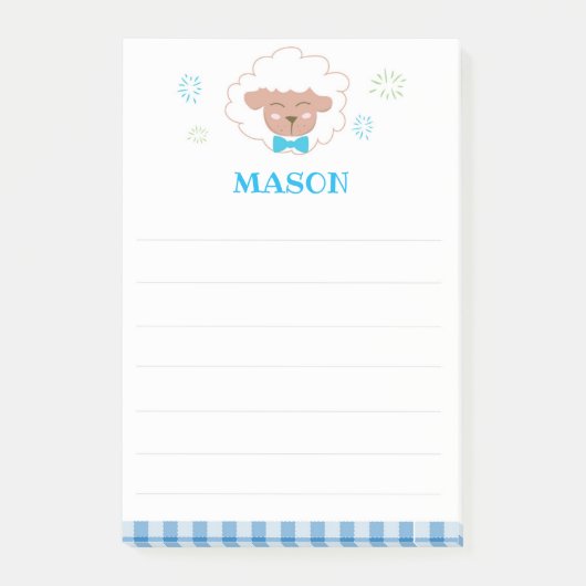 Post-it® Bleu Mouton Poster la note (Devant)