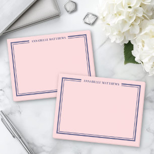 Post-it® Bleu Nuit Rose Monogramme