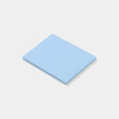Post-it® Bleu pastel bébé couleur unie (Incliné)