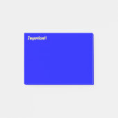 Post-it® Bleu profond important (Devant)