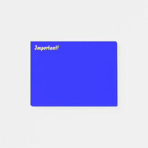 Post-it® Bleu profond important