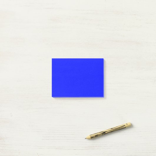 Post-it® Bleu profond simple (Sur un bureau)