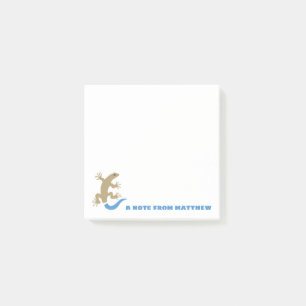 Post-it® Bleu Queue Skink personnalisé Post-it Notes Pad