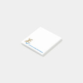 Post-it® Bleu Queue Skink personnalisé Post-it Notes Pad (Incliné)