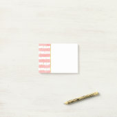 Post-it® Bleu rose | Faux Gold Confetti (Sur un bureau)