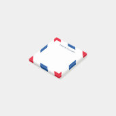 Post-it® Bleu rouge Bleu rayé Personnalisé Post-it Notes (Incliné)