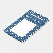 Post-it® Bleu Royal à pois (Incliné)