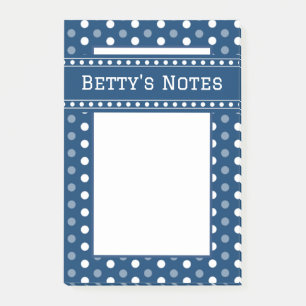 Post-it® Bleu Royal à pois