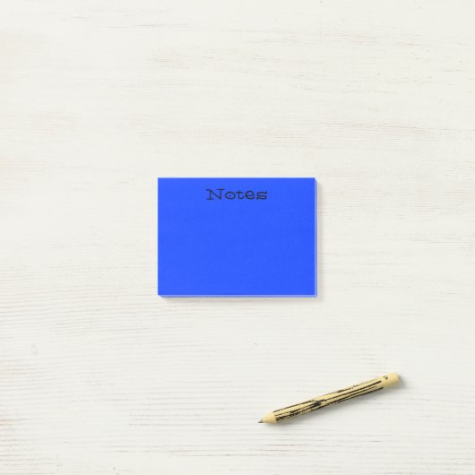 Post-it® Bleu simple (Sur un bureau)