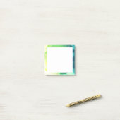 Post-it® Bleu Vert Océan Abstrait (Sur un bureau)