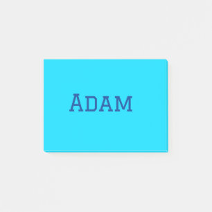Post-it® Bleu violet ajouter un nom de texte retour à l'éco
