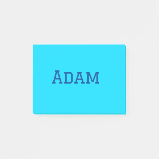Post-it® Bleu violet ajouter un nom de texte retour à l'éco (Devant)