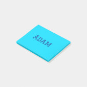 Post-it® Bleu violet ajouter un nom de texte retour à l'éco (Incliné)