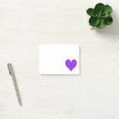Post-it® Bleu Violet Cute forme coeur (Bureau)