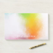 Post-it® Bleu violet vert rouge orange jaune Modèle (Sur un bureau)