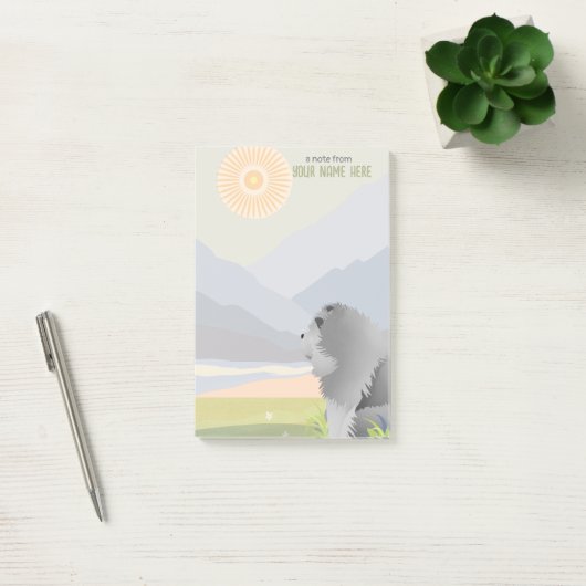 Post-it® BLEUE ROUGH CHOW Notes collantes (Bureau)