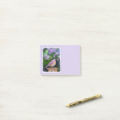 Post-it® Bleuet de l'Est en neige - Photo originale (Sur un bureau)