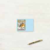 Post-it® Bleuet de l'Est en neige - Photo originale (Sur un bureau)