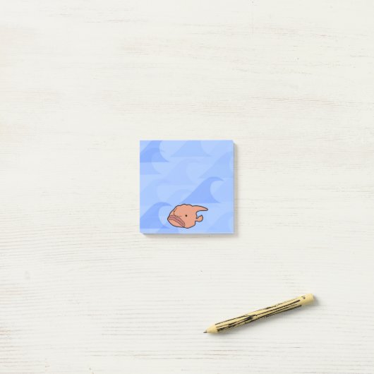 Post-it® Blobfish Post it Notes (Sur un bureau)