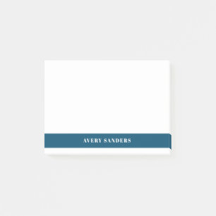 Post-it® Bloc de couleur moderne bleu marine minimaliste si