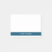 Post-it® Bloc de couleur moderne bleu marine simple (Devant)