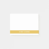 Post-it® Bloc de couleur moderne jaune simple (Devant)