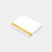 Post-it® Bloc de couleur moderne jaune simple (Incliné)