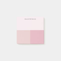 Bloc de couleur Monogramme Rose Pâle Pastel