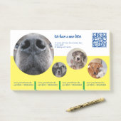 Post-it® Bloc de notes de promotion des chiots (Sur un bureau)