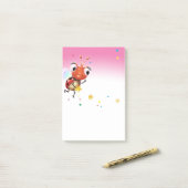 Post-it® Bloc de notes Lil Ladybug Post-it (Sur un bureau)