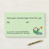 Post-it® Bloc de Post-It-Notes de chouette de docteur chino (Sur un bureau)