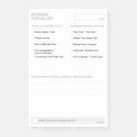 Bloc-notes 4x6 Liste de fournitures de notaire mod
